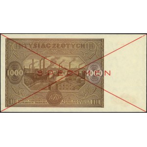 1.000 złotych 15.01.1946, SPECIMEN, seria N 1234567 / 8...