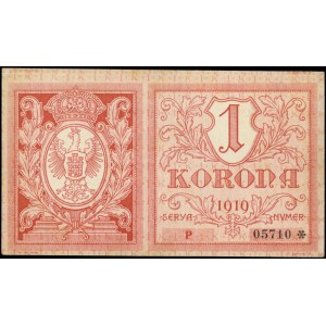 Lwów, Gmina Miasta, 1 korona 5.06.1919, seria P, Podcza...