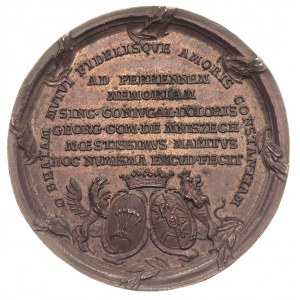medal -śmierć Marii Amalii Mniszech z domu Brühl 1772 r...