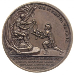Narodziny syna gen. Alojzego Fryderyka Brühla, medal au...
