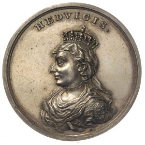 królowa Jadwiga- medal ze świty królewskiej autorstwa J...