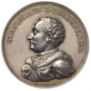 Stanisław Leszczyński -medal z świty królewskiej autors...