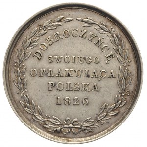 Aleksander I medal 1826 r, Aw: Popiersie cara w prawo i...