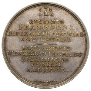medal sygnowany I LANG INV F wybity w 1829 r.w setną ro...