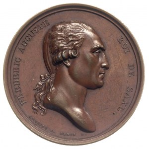 medal sygnowany ANDRIEU F DENON D, wybity w 1809 r. z o...