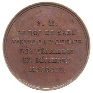 medal sygnowany ANDRIEU F DENON D, wybity w 1809 r. z o...