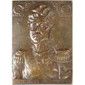 Józef Poniatowski, plakieta jednostronna sygnowana LEWA...
