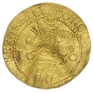dukat 1630, złoto 3.47 g, Delm. 963, Purmer Ut24, niece...