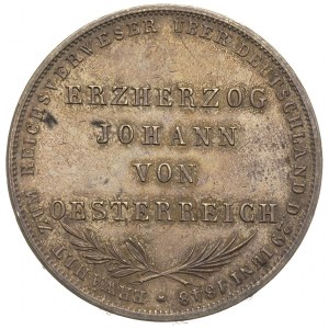 podwójny gulden 1848, wybite z okazji wyboru księcia Ja...