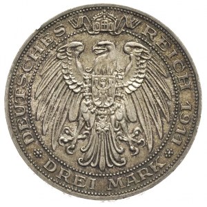 3 marki 1913 / A, Berlin, wybite z okazji 100-lecia uni...