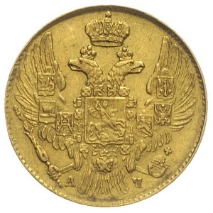 5 rubli 1842 / СПБ - АЧ, Petersburg, złoto 6.49 g, Bitk...