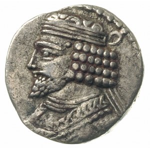 tetradrachma 43-44, Seleucja, Aw: Popiersie króla w lew...