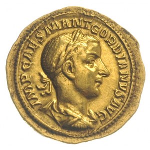 aureus 240, Rzym, Aw: Popiersie cesarza w wieńcu laurow...