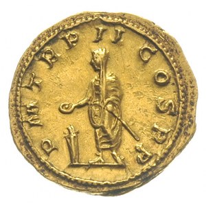 aureus 240, Rzym, Aw: Popiersie cesarza w wieńcu laurow...