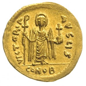 solidus 607-610 Konstantynopol, Aw: Popiersie na wprost...