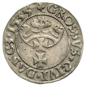 grosz 1535, Gdańsk, ładnie zachowany
