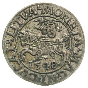 półgrosz 1548, Wilno, pierwsza cyfra daty rzymska, Ivan...