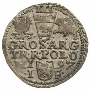 trojak 1597, Olkusz, Iger O.97.2.g, delikatna patyna