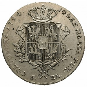 talar 1794, Warszawa, bardzo krótka gałązka lauru z pra...