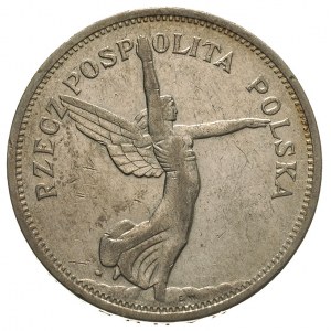 5 złotych 1930, Warszawa, Nike, Parchimowicz 114.c, rza...