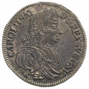 2/3 talara (gulden) 1690, Szczecin, napis CAROLUS XI - ...