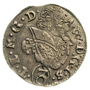 3 krajcary 1610, Cieszyn, rzadka odmiana - popiersie be...
