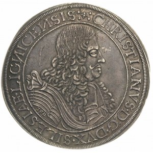 talar 1671, Brzeg, Aw: Popiersie w prawo i napis, Rw: O...