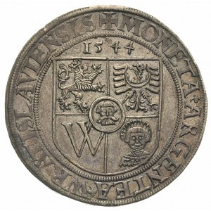talar 1544, Wrocław, Aw: Tarcza herbowa i napis, Rw: Le...