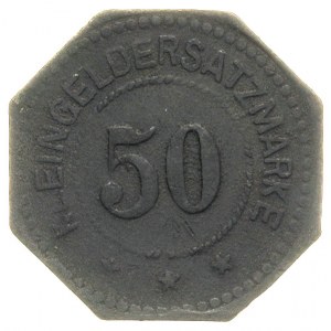 50 fenigów bez daty i Piła 50 fenigów 1916, cynk, Menze...