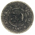 50 fenigów 1918, i Mrągowo 50 fenigów 1918, cynk, żelaz...