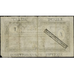 1 talar 1.12.1810, podpis Aleksander Potocki, stempel n...