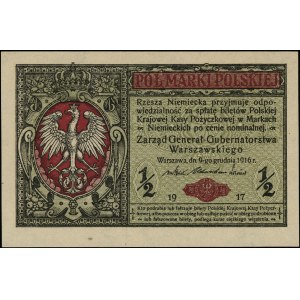1/2 marki polskiej 9.12.1916, \Generał, seria B