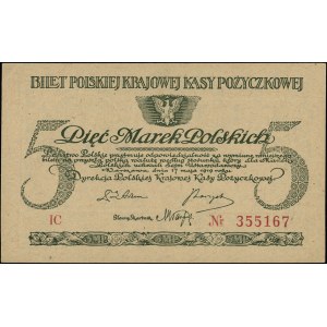 5 marek polskich 17.05.1919, seria IC, Miłczak 20c, Luc...