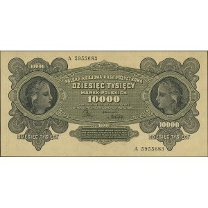 10.000 marek polskich 11.03.1922, seria A, Miłczak 32, ...