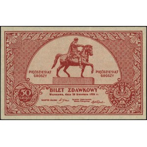 50 groszy 28.04.1924, Miłczak 46, Lucow 703 (R2)