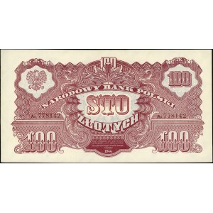 100 złotych 1944, \obowiązkowe, seria Ax