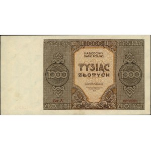 1.000 złotych 1945, seria A, Miłczak 120a, Lucow 1151 (...