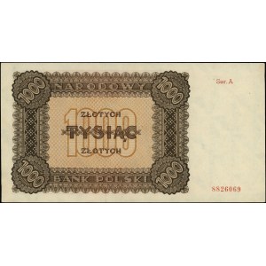 1.000 złotych 1945, seria A, Miłczak 120a, Lucow 1151 (...