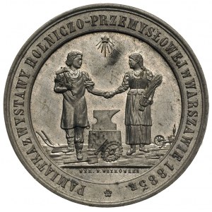 Wystawa Rolniczo-Przemysłowa w Warszawie 1885, medal au...