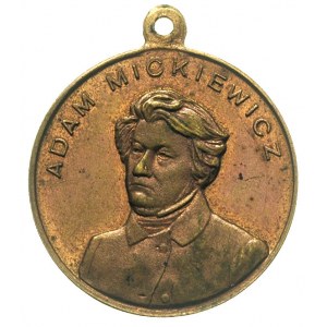 medalik z uszkiem niesygnowany wybity w 1898 r,. Aw: Po...