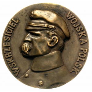 Józef Piłsudski wskrzesiciel Wojska Polskiego, medal sy...
