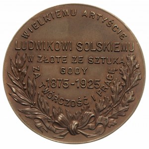 Ludwik Solski- medal autorstwa Wincentego Wabińskiego 1...