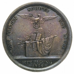 medal 1798 autorstwa Loos’a wybity z okazji hołdu w Ber...