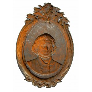 Adam Mickiewicz -medalion upamiętniający stulecie urodz...