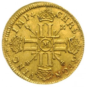 louis d’or typu \aux 8 L et aux insignes\ 1701 / M