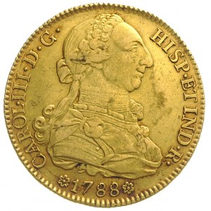 8 escudo 1788 / S-C, Sewilla, złoto 27.00 g, Cayon 1301...