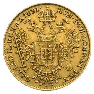 1/2 sovrano 1831/M, Mediolan, złoto 5.63 g, Fr. 741d, H...