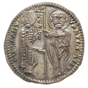 Stefan Uros II Milutin 1282-1321, grosz, Aw: Chrystus s...