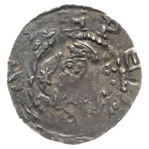 Przybysław Henryk 1127-1150, denar, Aw: Popiersie z mie...