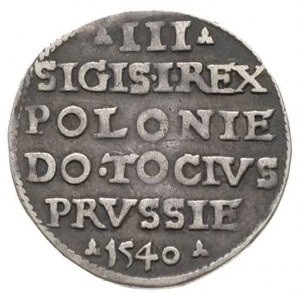 trojak 1540, Elbląg, Iger E.40.1.a (R2), ciemna patyna